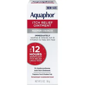 Aquaphor 1% Hydrocortisone Itch Relief Ointment Unscented - 2oz