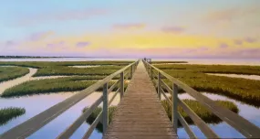 Board Walk oil on canvas by Neil McAuliffe