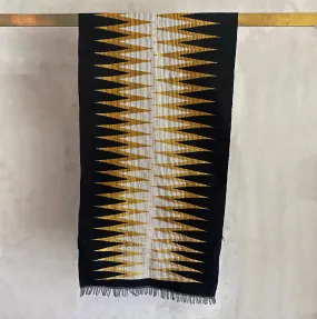 Songket Fabric - Black & Gold