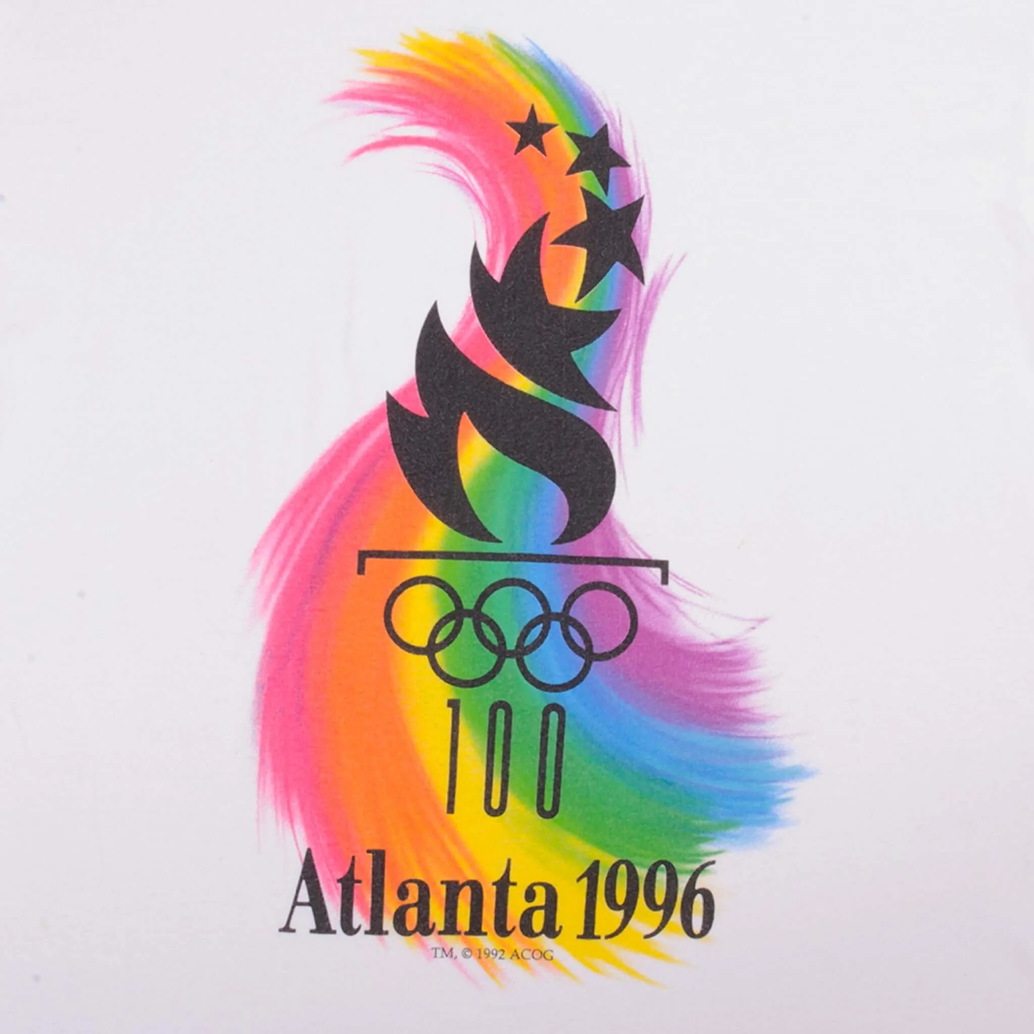 VINTAGE ATLANTA OLYMPICS 1996 TEE SHIRT SIZE LARGE MADE IN USA