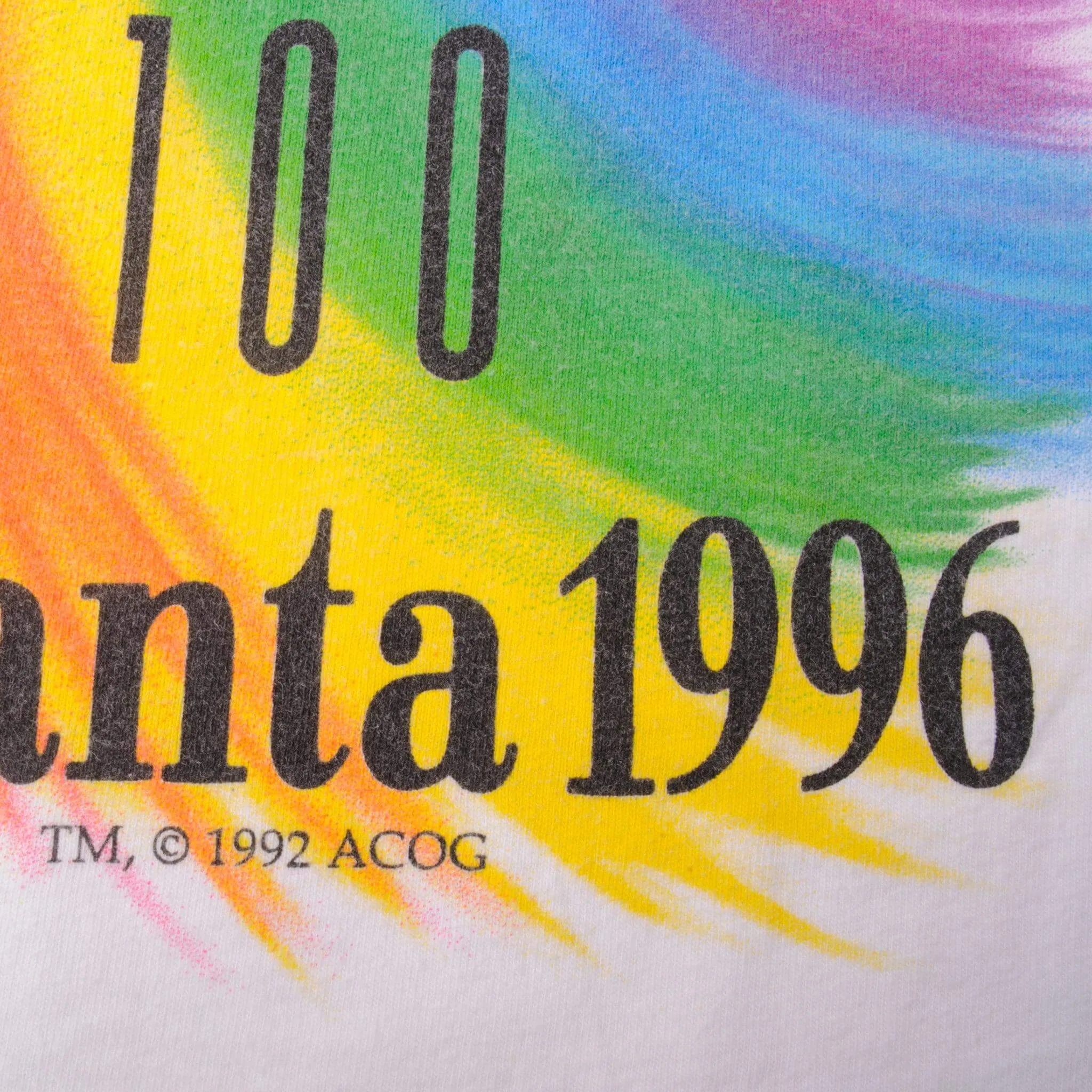 VINTAGE ATLANTA OLYMPICS 1996 TEE SHIRT SIZE LARGE MADE IN USA