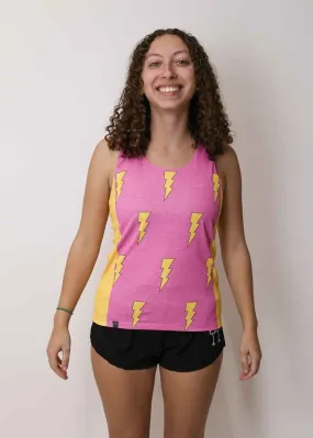 Women's Pink Bolts SP Performance Singlet